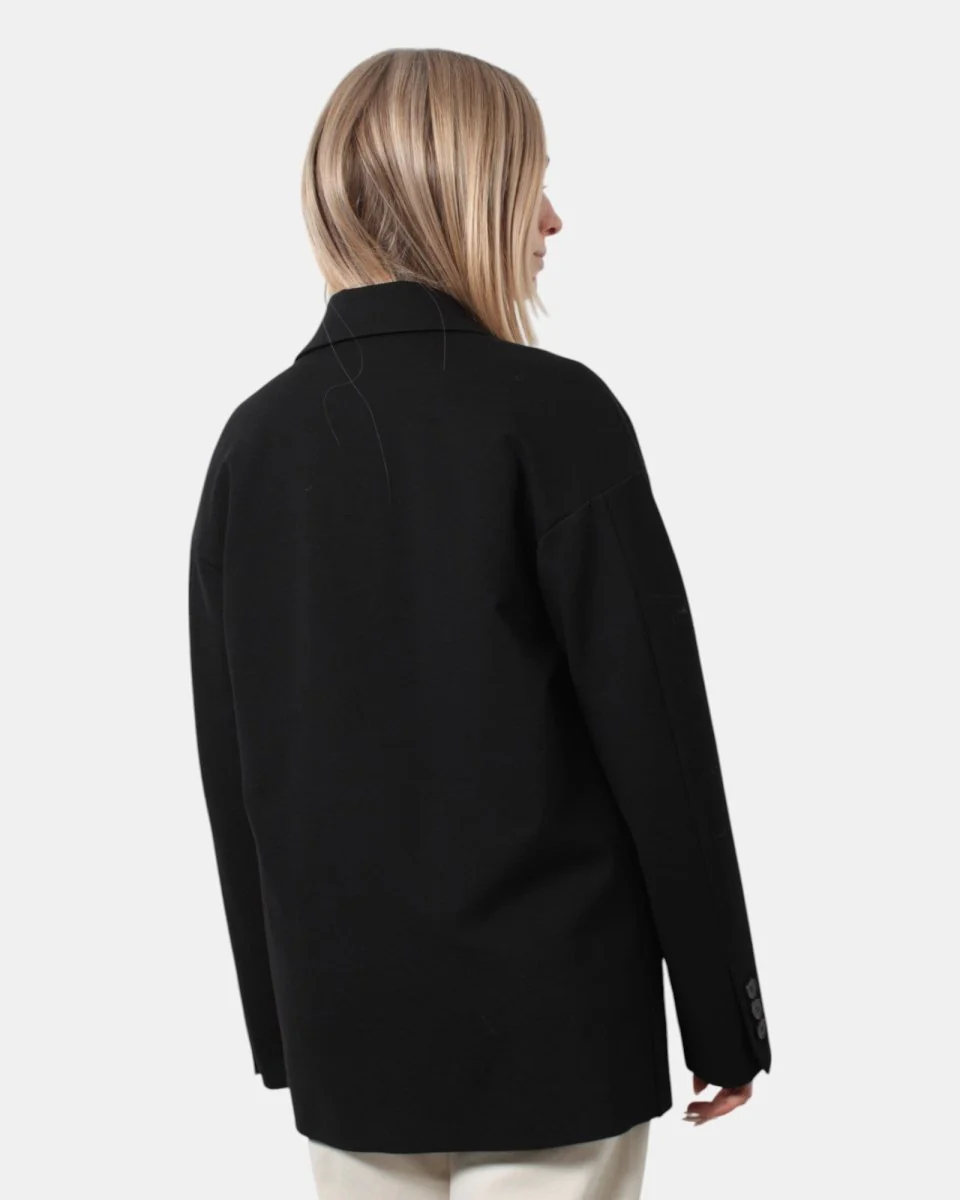 SOLOTRE - Blazer Doppiopetto Nero - immagine 4