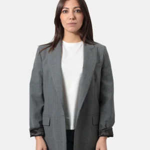 SOLOTRE - Blazer Monopetto Grigio