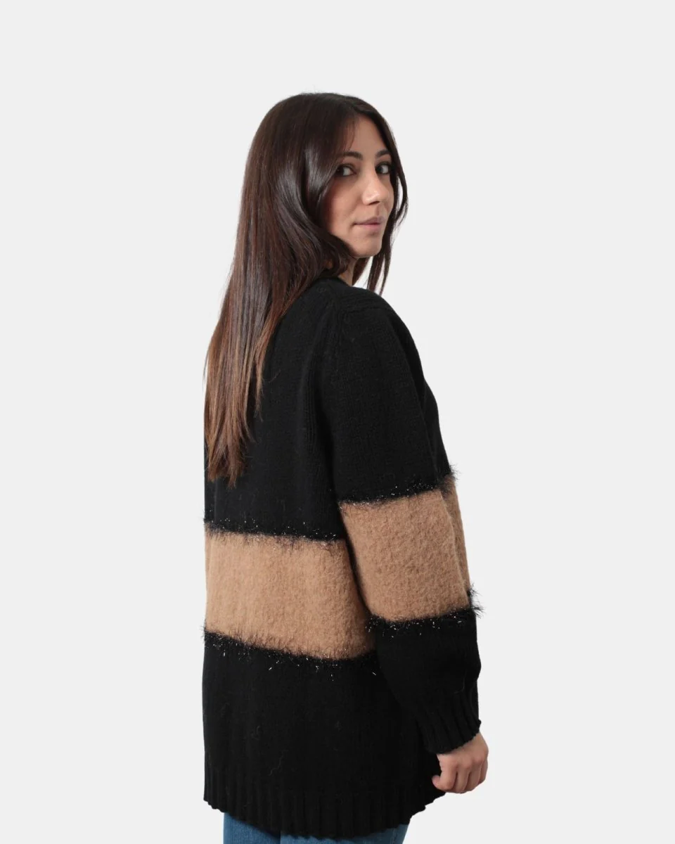 SOLOTRE - Cardigan Nero - immagine 4