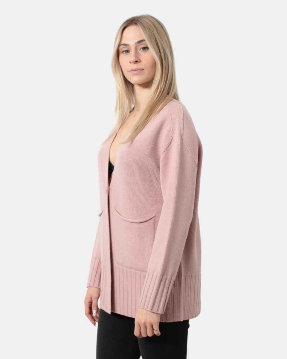 SOLOTRE - Cardigan Rosa - immagine 3