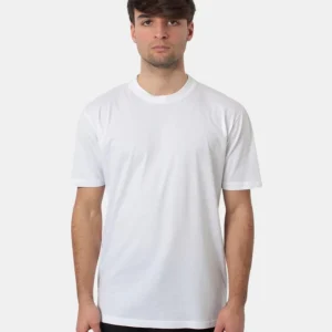 T-SHIRT BELLWOOD BASICA CON COLLO COSTINA - 001 BIANCO