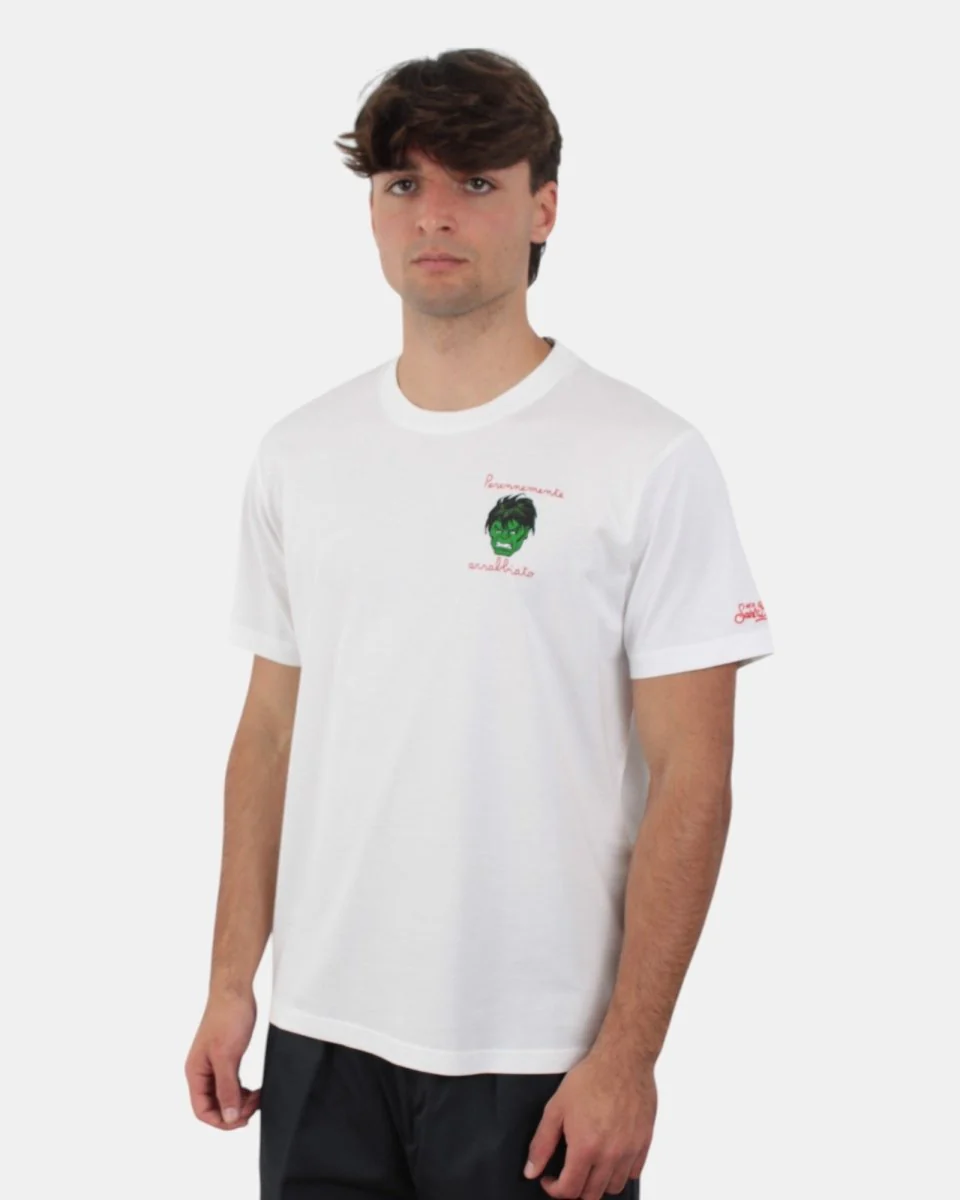 t-shirt classica in cotone - angry hulk 01n emb - immagine 3