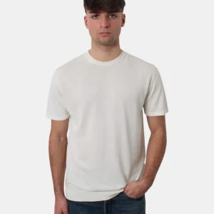 GIROCOLLO MANICA CORTA DANIELE FIESOLI - 0100 PANNA