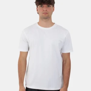 t-shirt girocollo bianco