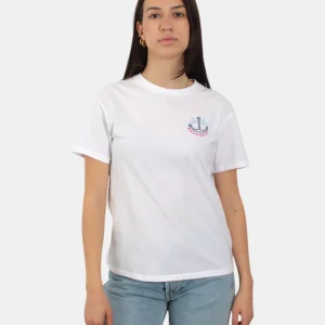 t-shirt girocollo in cotone - ancora tu 01n emb