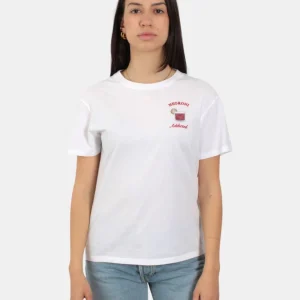 t-shirt girocollo in cotone - negroni addicted 01n strass emb