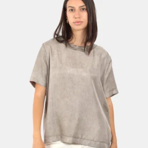 T-SHIRT JUCCA STAMPATA EFFETTO JERSEY - 088 SABBIA