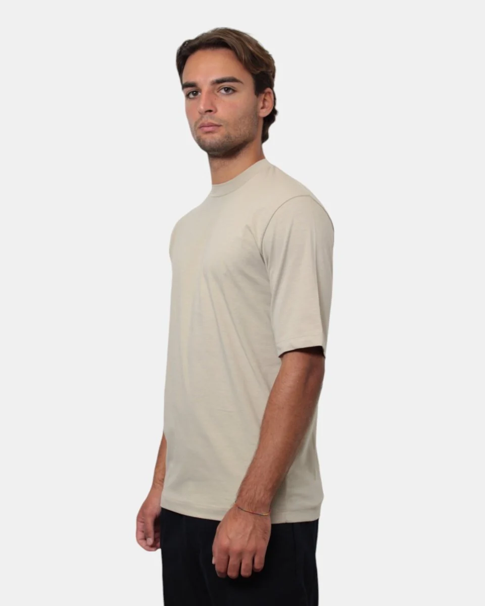 T-SHIRT LUPETTO DANIELE FIESOLI - 131 BEIGE - immagine 3