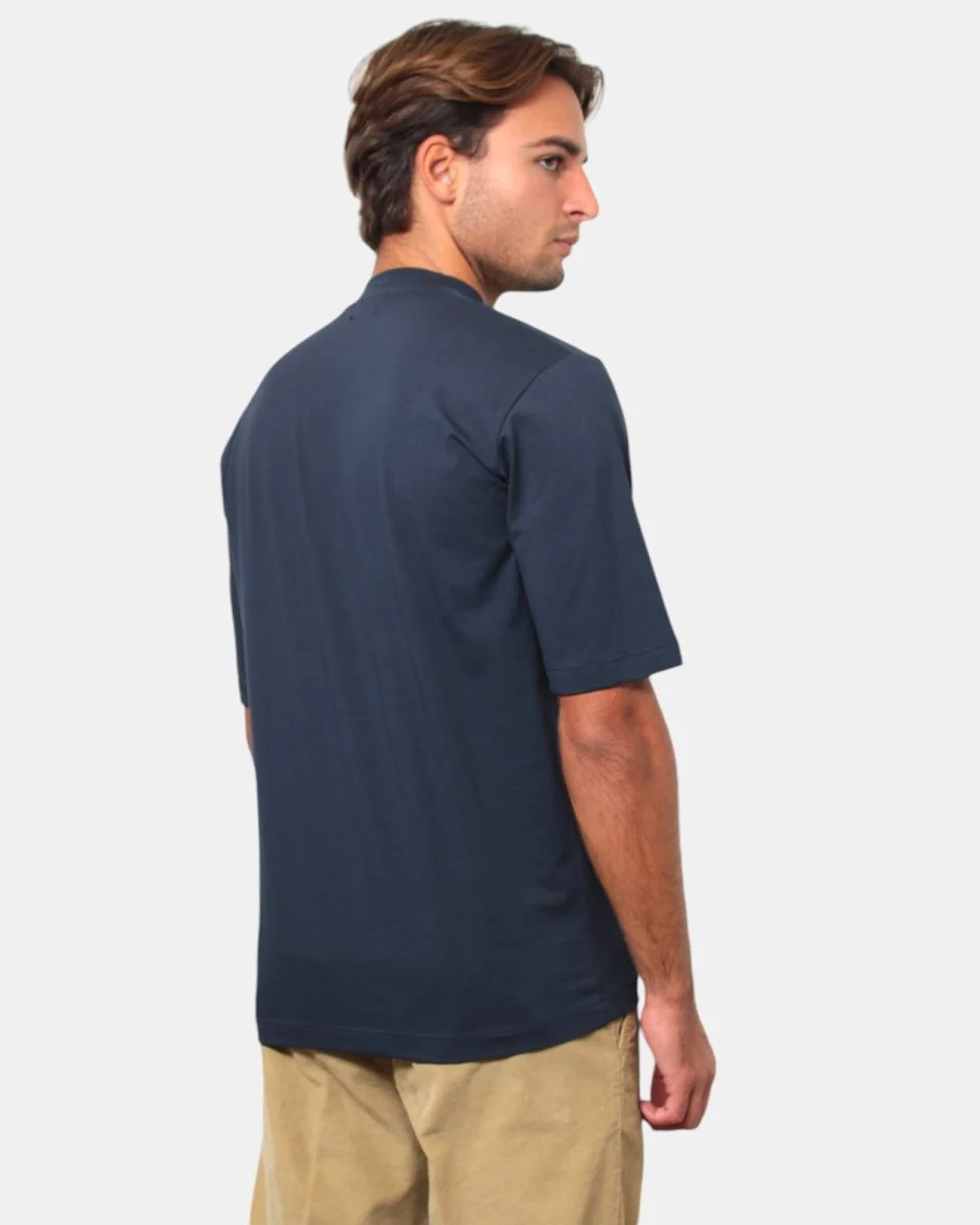 T-SHIRT LUPETTO DANIELE FIESOLI - 24 BLU - immagine 4