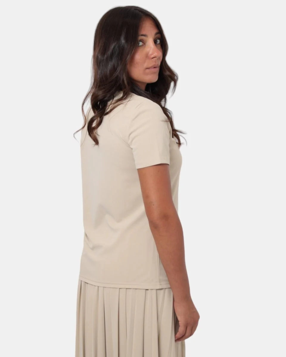 T-SHIRT MAX MARA LEISURE MOD. BUGIA - 001 BEIGE - immagine 4