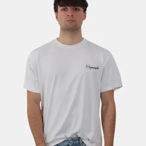 t-shirt people mod. aron ricamo - bianco