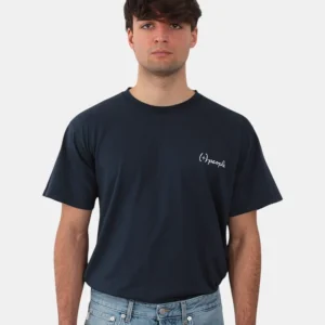 t-shirt people mod. aron ricamo - blu notte