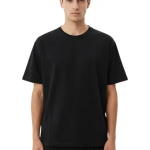 t-shirt people mod. aron ricamo - nero