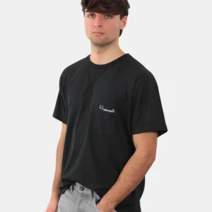 t-shirt people mod. luis ricamo - nero