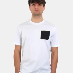 t-shirt pmds mod. logon - var.01 bianco