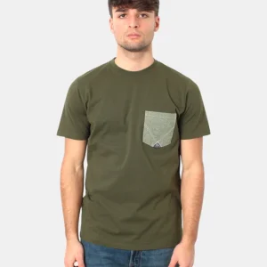 t-shirt roy roger's con taschino - c0400 jungle/green