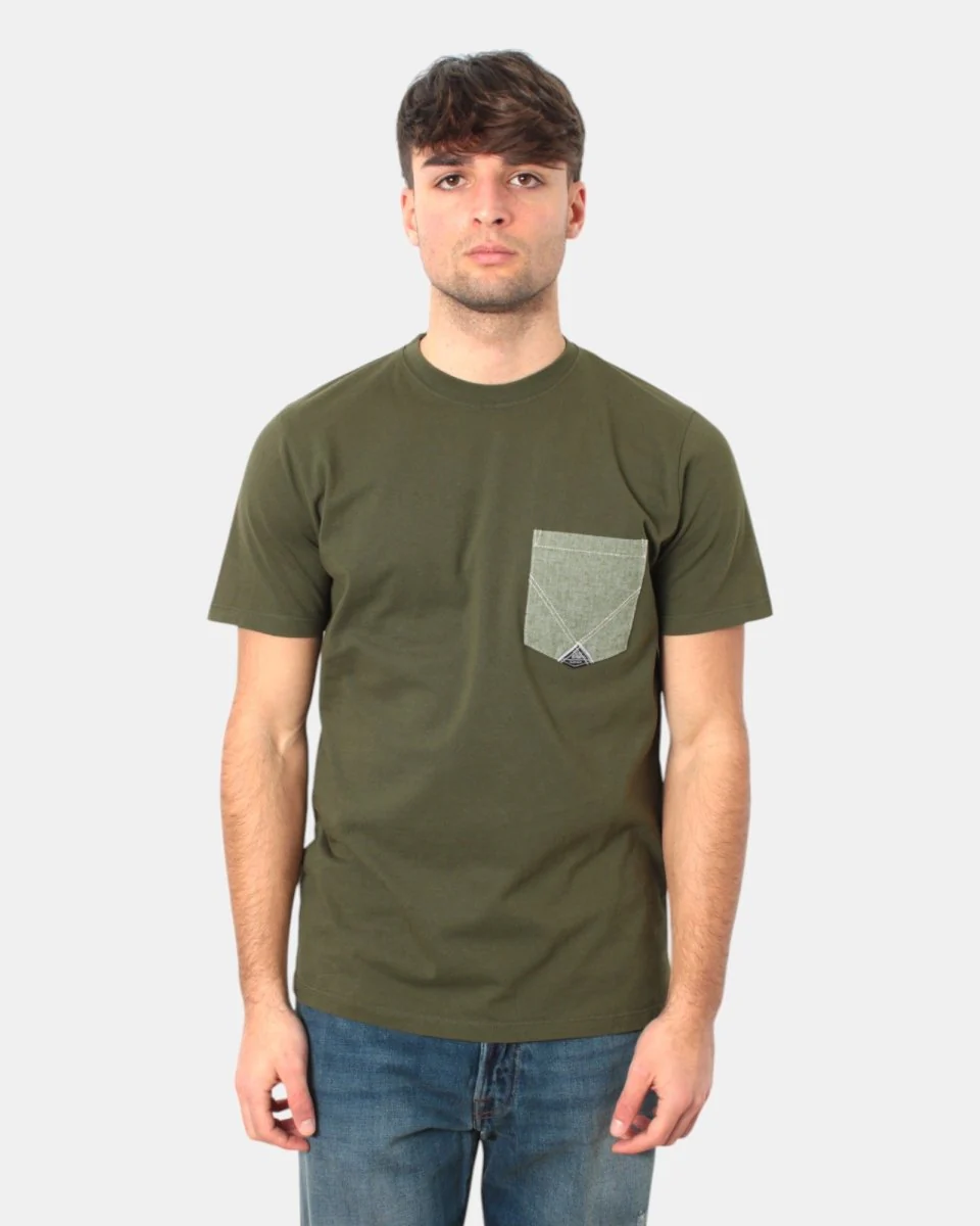 t-shirt roy roger's con taschino - c0400 jungle/green - immagine 2