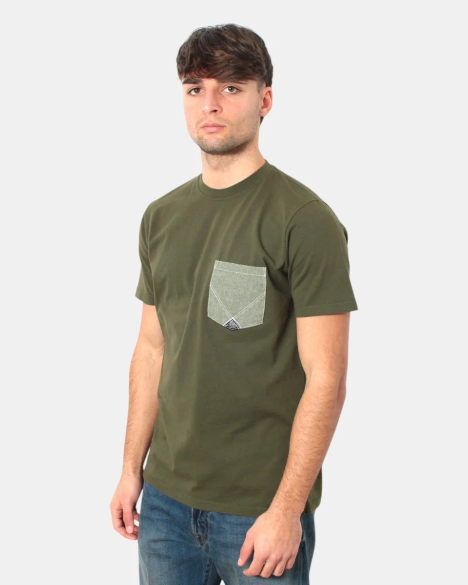 t-shirt roy roger's con taschino - c0400 jungle/green - immagine 3