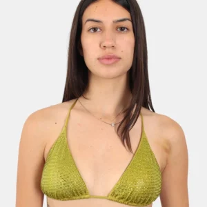 THIN ADJUSTABLE TRIANGLE BIKINI TOP - SHINY STRASS 54