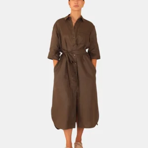 VESTITO MM MAX MARA LEISURE MOD. SALUTE - 009 VERDE SCURO