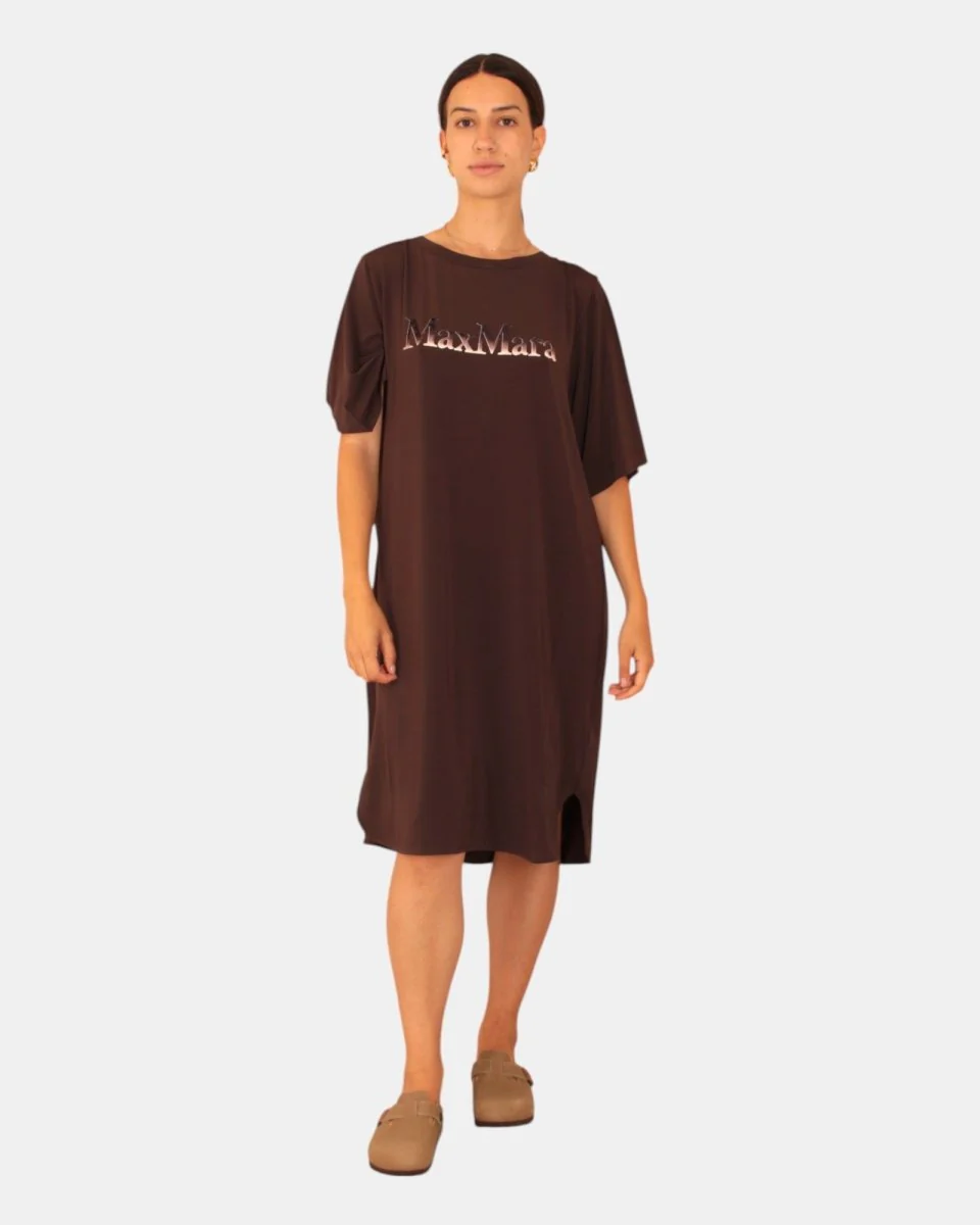 vestito mod. luna 008 caffe` - immagine 2