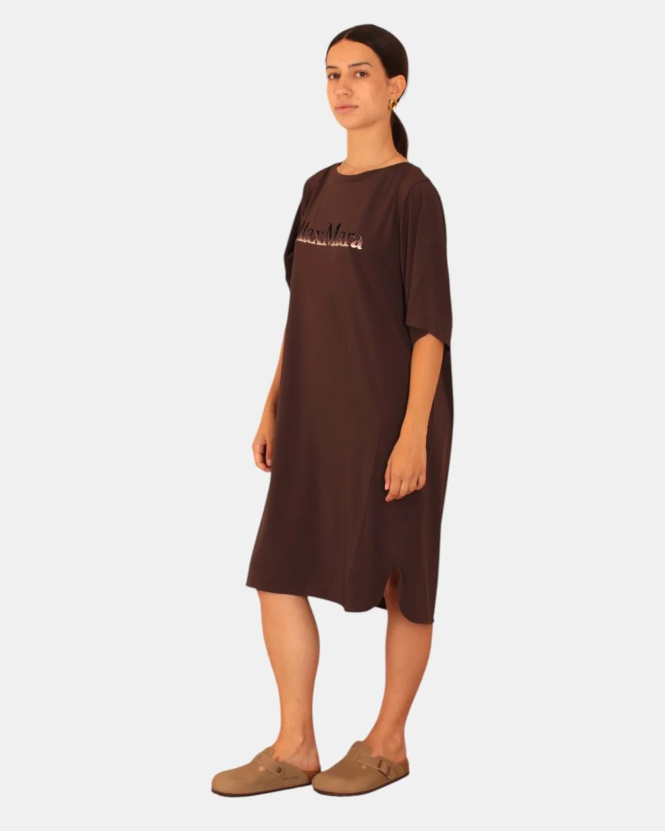 vestito mod. luna 008 caffe` - immagine 3