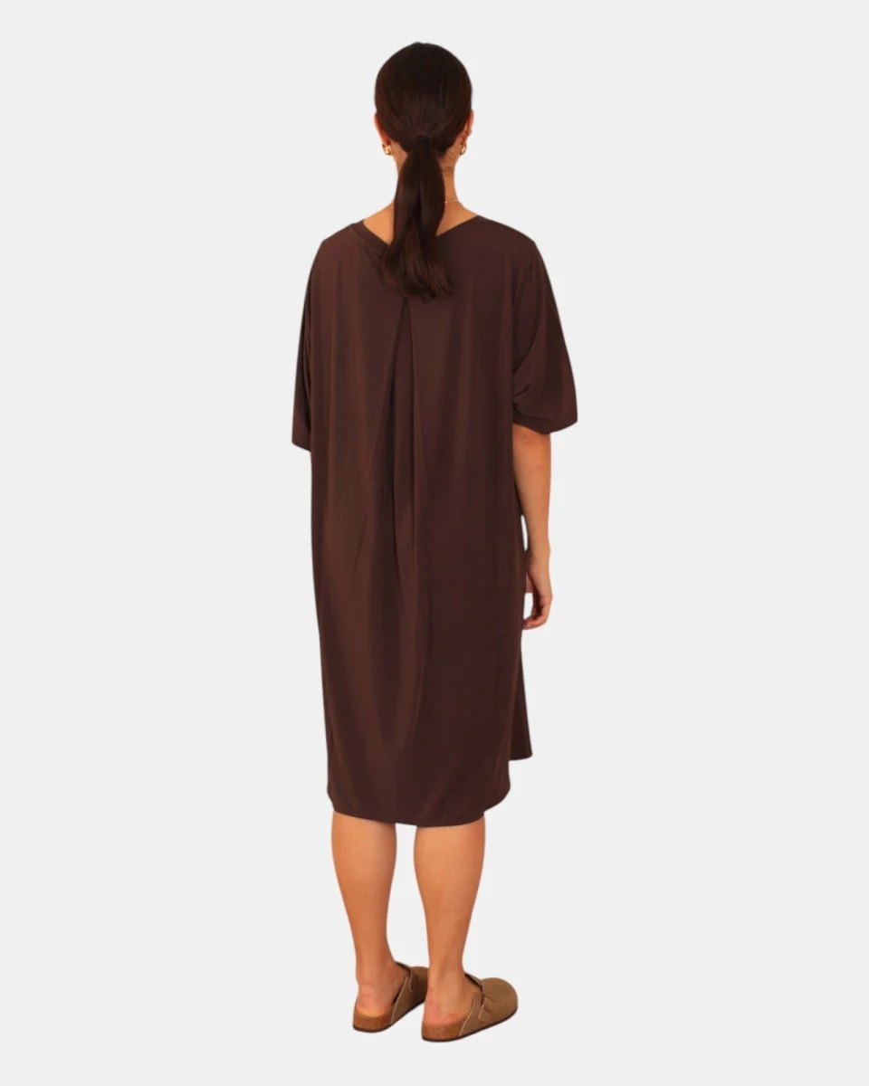 vestito mod. luna 008 caffe` - immagine 4