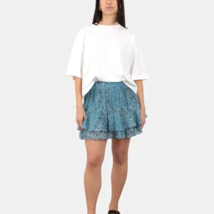 WOMAN MINI SKIRT - SILK VOILE BANDANNA ROUND 36